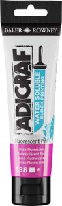 Daler Rowney Adigraf Block Printing Water Soluble Colour Farba do linorytu Fluorescent Pink 59 ml