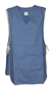 Chasuble Kasack Überwurf Schürze Baumwolle/Polyester, Größe:L, Farbe:blau zum Binden