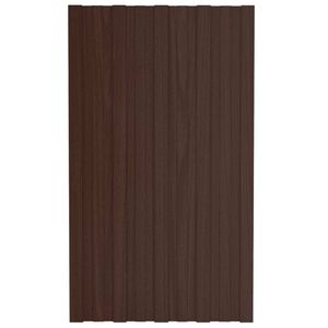 vidaXL Dachpaneele 36 Stk. Verzinkter Stahl Braun 80x45 cm vidaXL Dachpaneele 36 Stk. Verzinkter Stahl Braun 80x45 cm