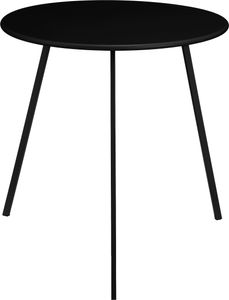Mica Decorations Seatle Gartenbeistelltisch – H50 x Ø50 cm – Metall – Schwarz