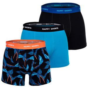 Happy Shorts Retro-Boxer Retro-shorts unterhose Jersey Mixed Leaves XL (Herren)