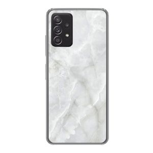 Kryt na mobilní telefon pro Samsung Galaxy A53 Mramor - Bílý - Vzory - Kámen - Mramorový vzhled Silikonové měkké pouzdro
