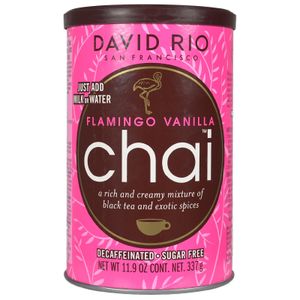 David Rio Flamingo Vanilla Chai | Gewürzteemischung | zuckerfrei & koffeinfrei | 337g Dose