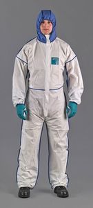 Schutzoverall AlphaTec® 1800 Comfort Gr.S weiß/blau PSA III ANSELL