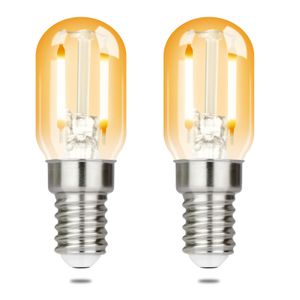 ZMH E14 LED Warmweiss Vintage Glühbirnen - T22 LED Leuchtmittel Lampe E14 Birnen Edison 2W 2700K Light Bulbs, 2 Stück