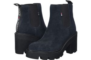 Buty damskie Tommy Hilfiger Essential Suede Mid Hell botki skórzane 41