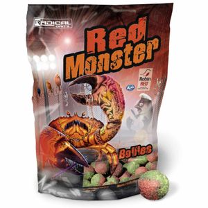 Radical Red Monster Boilie 1kg Red / Green 20 mm