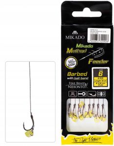 Mikado With Rubber Hook With Barb n° 8  /  braided lines: 0.14mm / 10 cm
