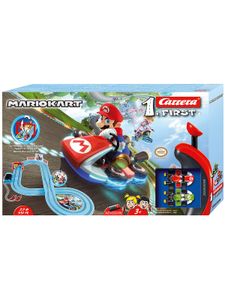 CARRERA FIRST - Nintendo Mario Kart Autorennbahn für Kinder ab 3 Jahren mit Mario und Luigi