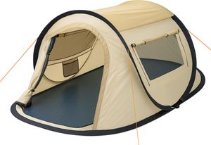 CampFeuer Zelt Quiki für 2 Personen | Creme / Beige | Wurfzelt wasserabweisend