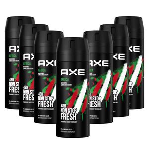 AXE Bodyspray Africa 7x 150ml Deospray Deodorant Männerdeo Deo für Herren Männer Men ohne Aluminium