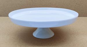 Sendez Veľký porcelánový tanier na tortu Ø30cm x V 11cm Tortový tanier Stojan na tortu Tanier na syr Servírovací tanier 2045 @@