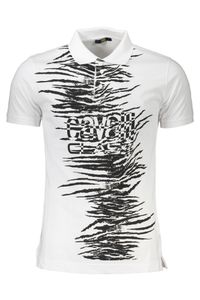 CAVALLI CLASS Polo Herren Textil Weiß SF21296 - Größe: L