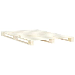 vidaXL Palettenbett Massivholz Kiefer 140×200 cm