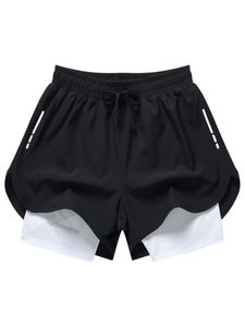 Herren Bequeme Fitness Sport Shorts Yoga Mode Laufhose Freizeithose,Farbe: Schwarz,Größe:L