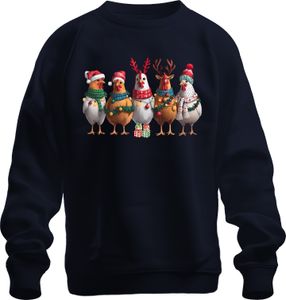 Chicken Chicken Keeper Chicken - Christmas Xmas Christmas Uni sveter, Navy, XXL