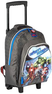 Avengers Rucksack-Trolley Schulrucksack Tornister Kinderrucksack mit ausziehbarer Stange