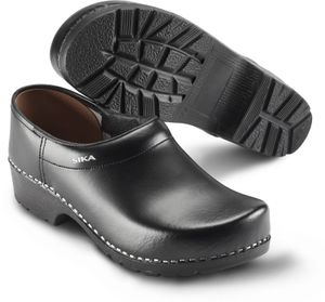 Sika Schuh Traditionell Clog Schwarz-41