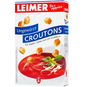 Leimer Croutons ungewürzt für Suppen Salate und zum Knabbern 100g