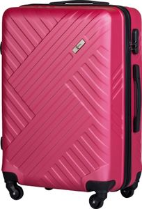 Xonic Design Reisekoffer - Hartschalen-Koffer mit 360° Leichtlauf-Rollen - hochwertiger Trolley mit Zahlenschloss in M-L-XL oder Set (Neon Light Pink L, mittel)