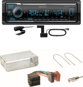 Kenwood KMM-BT508DAB Bluetooth DAB Einbauset für Opel Astra F G Corsa B Zafira A
