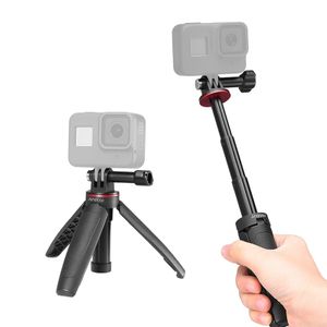 Andoer MT-09 Mini ausziehbares Desktop-Stativ Handheld-Action-Kamera Vlog Selfie Stick Halterung Ersatz fuer GoPro Hero 9/8/7/6/5