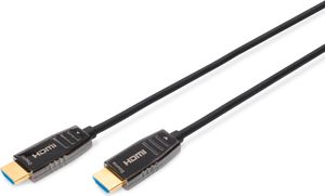 DIGITUS HDMI AOC Hybrid Glasfaserkabel UHD 8K 15 m schwarz