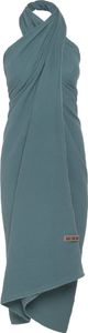 Knit Factory Liv Pareo - XL Musselintuch - Strandtuch - Stone Green - 180x130 cm