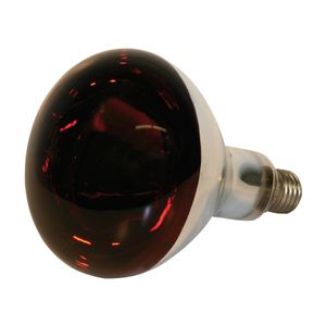 KERBL Infrarotlampe 250 W rot hartglas