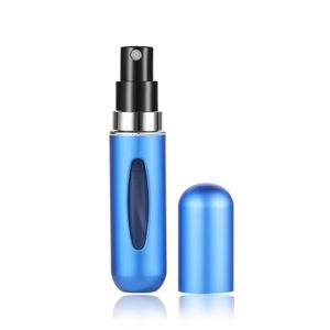 Mini Parfümzerstäuber Nachfüllbare Parfüm Flaschen Portable Zerstäuber Taschenzerstäuber Sprühflaschen 5 ml (Blau)