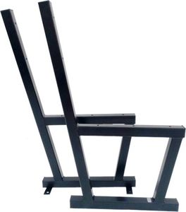 Bankbeine 2stk. 41x83 cm schwarz pulverbeschichtet Bankkufen Bankgestell Stahl Gartenbank Beine