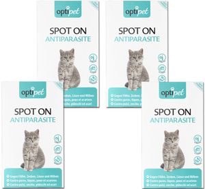 OptiPet 24x1ml Spot on für Katzen, Spot on Katze, Spot on, Spot on Flöhe, Zeckenschutz Katze