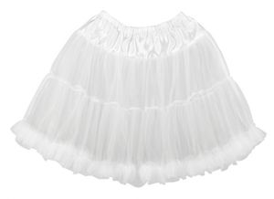 Petticoat für Damen Unterrock Accessoire weiss