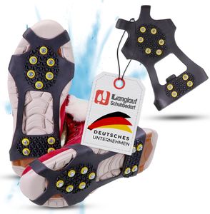 Anti-Rutsch Schuhspikes Pro Grödel - (Größe L) Ice Grips Schuhkrallen - rutschfeste Eisspikes für Schuhe und Stiefel - Antirutsch Spikes Glatteis - Spikes zum Überziehen