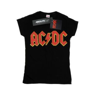 AC/DC - "Red Logo" T-Shirt für Damen BI4184 (S) (Schwarz)