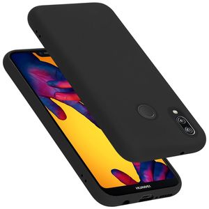 Cadorabo ochranné pouzdro pro Huawei P20 LITE 2018 / NOVA 3E pouzdro v černé barvě kryt mobilního telefonu TPU pouzdro
