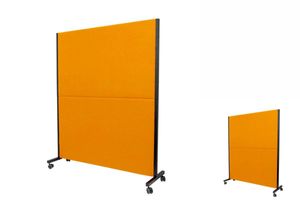 Valdeganga bali orange Faltwand mit Rädern mit Bremsen