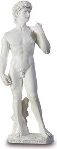 Statue David 13cm weiß