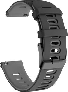 Sport Ersatz Armband für Honor Magic Watch 2 42mm Silikon Band Loop, Farbe:Schwarz Grau