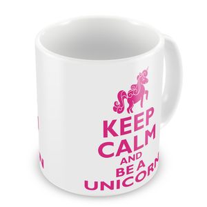 Einhorn Unicorn - Keep Calm - Keramik Tasse - Größe Ø8,5 H9,5cm