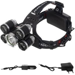 Trizand 5 x T6 CREE LED čelovka