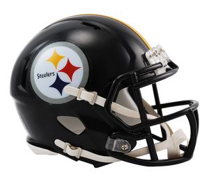 NFL Football Mini Helm Pittsburgh Steelers Speed Footballhelm Riddell Helmet