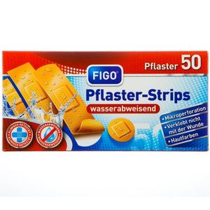 FIGO Pflaster Strips wasserabweisend 1 Pack à 50 Stück