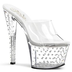 STARDUST-701 Damen Slipper von Pleaser, Transparent  , EU 41, US 11