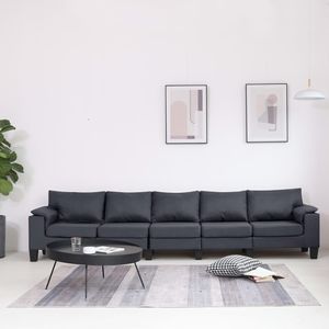 【Neu】Klassische Sofas 5-Sitzer Sofa Dunkelgrau Stoff Gesamtgröße:310 x 70 x 75 cm BEST SELLER-Möbel-Sofas im Landhaus-Stil