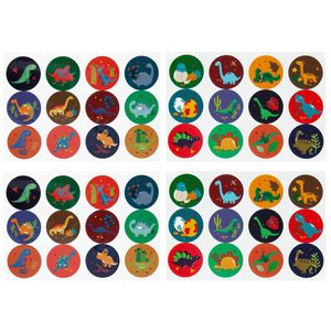 Oblique Unique 48 Dino Sticker Dinosaurier Aufkleber für Kinder Jungs zum Kindergeburtstag Spielen Basteln