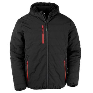 Result Genuine Recycled - "Compass" bunda vyteplená pro muže - zimní BC4959 (3XL) (černá/červená)