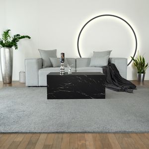 HOME DELUXE - Sofa VERONA - Hellgrau, Größe: S - ca. 240 x 70 x 120 cm, Sitzhöhe: 46 cm, Sitztiefe: 80 cm, inkl. Kissen I Modulares Sofa Modulsofa Ecksofa Wohnlandschaft