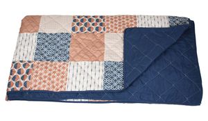 Tagesdecke 'Moderno', dekorative Wohntextilien, Steppdecke, Patchwork Look
