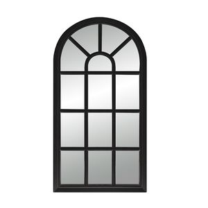 Exclusiver Wandspiegel Hängespiegel Fensterspiegel schwarz